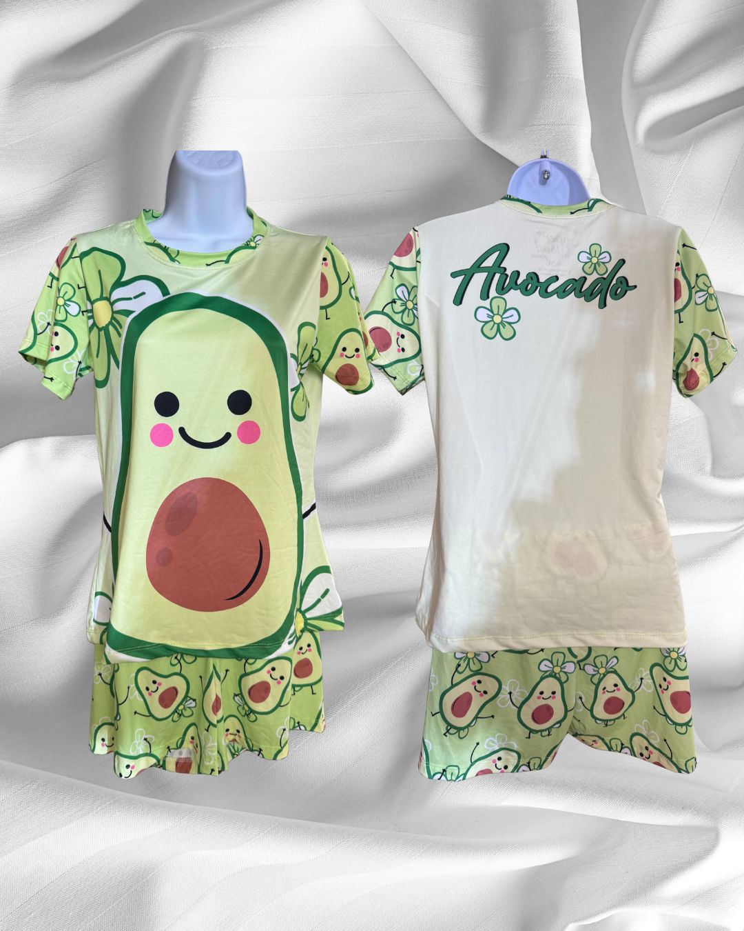 Avocado Short-Sleeve PJ Set