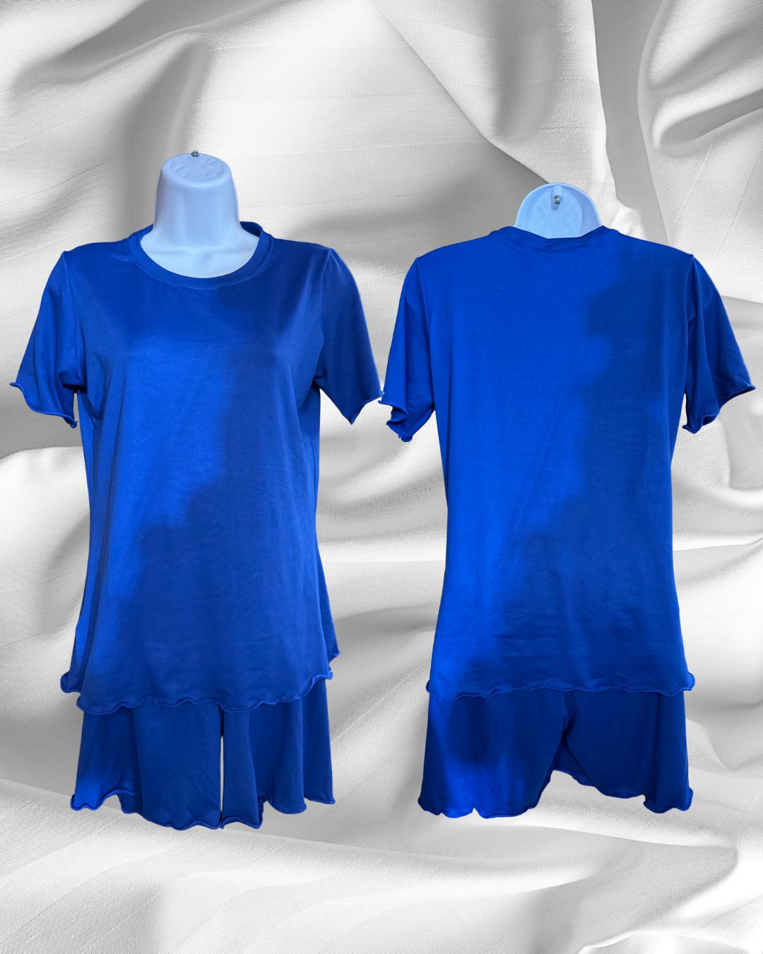 Royal Blue Short-Sleeve PJ Set