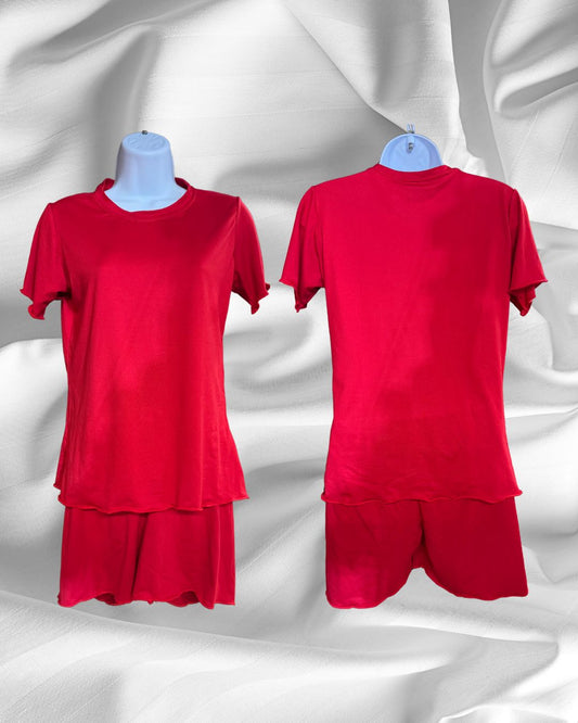 Red Short-Sleeve PJ Set