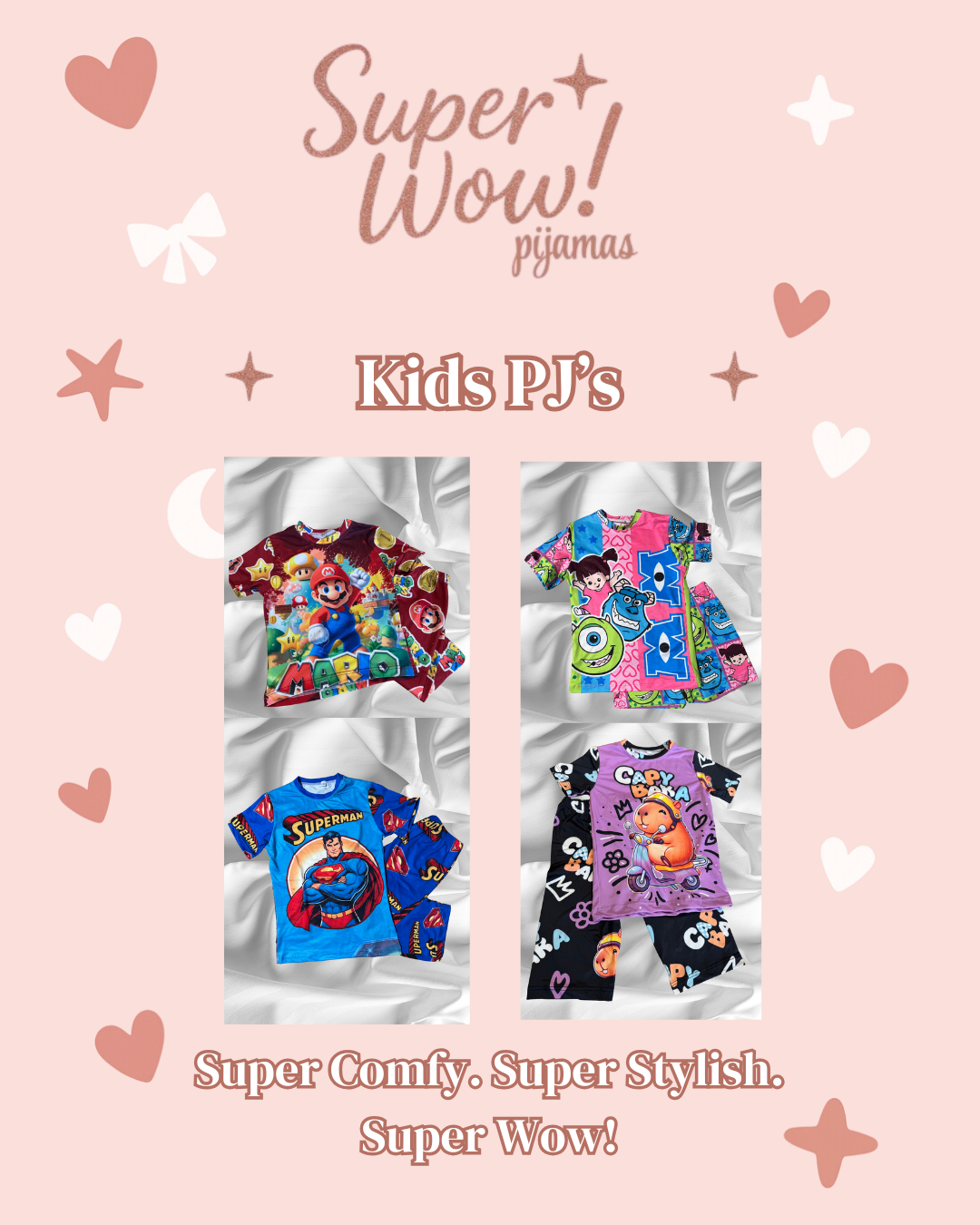 ✨ SuperWow! Kids Pajamas Collection Description
