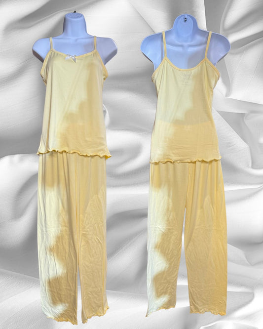 Butter Yellow Tank Top & Pants Set